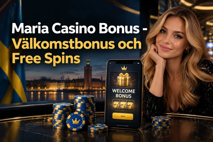 Maria Casino Bonus - Välkomstbonus och Free Spins