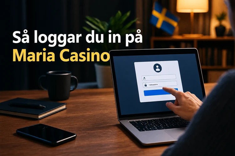 Så loggar du in på Maria Casino