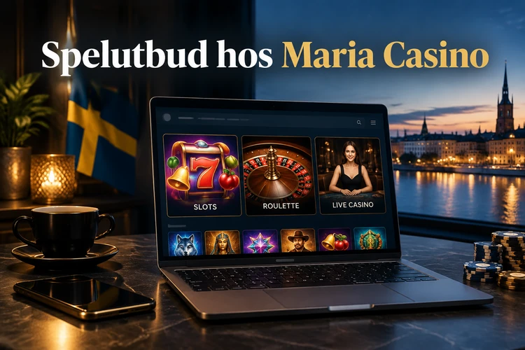 Spelutbud hos Maria Casino